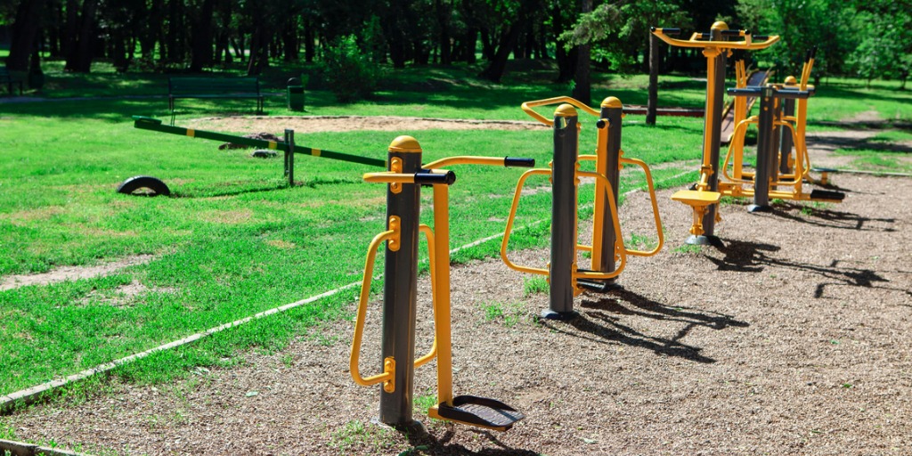 Pressebild: Création de parcours sportifs en plein air.